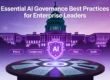 AI governance graphic featuring the U.S. Capitol, an "AI" shield, and labels for Ethics, Compliance, Risk, and Audit.