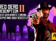 Red Dead Redemption II fan art asking about a PS5/Xbox Series X next-gen update over a purple cityscape background.