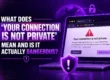 What Does 'Your Connection Is Not Private' Mean and Is It Actually Dangerous?
